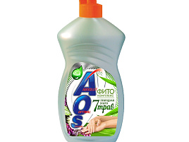 Средство для посуды AOS 0,9л.Фитокомплекс 7 трав(Казань)1123-3