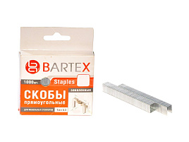 Скоба 6мм 1000шт Bartex прямоуг. 2658