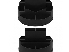 Подставка-органайзер Стамм ОР110 "Сити", вращающаяся, черный