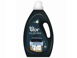 Стиральный порошок жидкий Вилор 1,5л  для черных и темных тканей