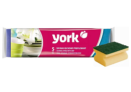 Губка для посуды York Профи 5шт.