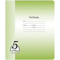 Тетрадь 12л. круп. клетка  Тф12кк_6270 "Пятерка", офсетная обложка
