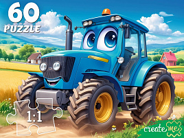 Пазл 60эл. Трактор в поле П60-5992