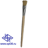 Кисть Щетина плоская №20 живописная д/работы с маслом,акрилом,темперой,клеем