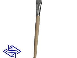 Кисть Щетина плоская №20 живописная д/работы с маслом,акрилом,темперой,клеем