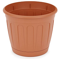 Кашпо цветочное 1,6л Дионис М8244 коричневый с/п