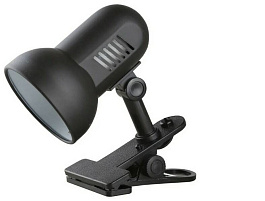 Лампа настольная офисная H-035 Camelion черный, прищепка 2881