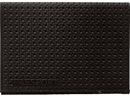 Обложка на паспорт OfficeSpace KPs_1638/176863 кожа тип 3, черный, плетенка