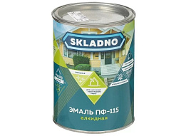Эмаль ПФ-115 светло-голубая 0,8кг Skladno