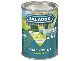 Эмаль ПФ-115 светло-голубая 0,8кг Skladno