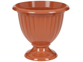 Вазон 18л Жасмин М1558 на низ.ножке коричн