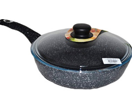 Сковорода 26см Горница пласт.руч с/кр с2652аг/6199 гранит