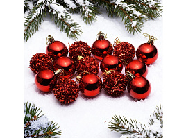 Набор новогодних украшений S2529 Волшебный Новый год 15шт