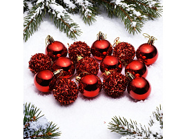 Набор новогодних украшений S2529 Волшебный Новый год 15шт