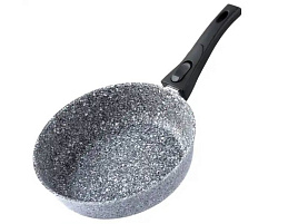 Сковорода 24см Rashel R-11724 гранитно-каменный серый, индукция