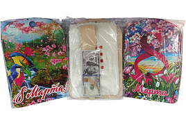 8м Набор кух принадл. 3пр 8 марта (Доска+полотенце +лопатка)