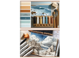 Альбом для рисования 40л. на спирали BG АР4гр40 62717 "Красочный"