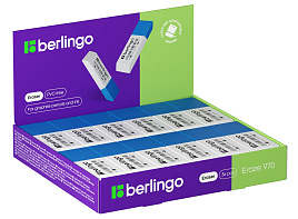 Ластик Berlingo BLc_00970 "Eraze 970", прямоугольный комбинированный, скошенный, 62*22*8мм