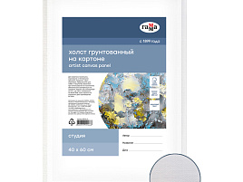 Холст на картоне Гамма 280818_10 "Студия", 40*60см, 100% хлопок, 280г/м2, мелкое зерно