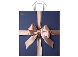 Пакет петля 38*42 Бант Мокко