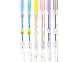 Набор гел. ручек 6цв. ArtSpace GPSA06_53104 "Космические приключения" 1,0мм, металлик, ПВХ чехол