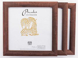 Фоторамка 25*25 дерево Темный Дуб 1701