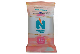 Влажные салфетки Natural Fresh 15шт.