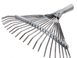 Грабли веерные 22зуб без черенка пластина окрашенные ГВ-Л Э 2580