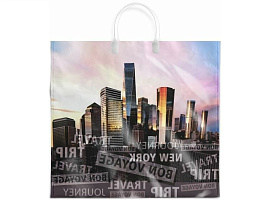 Пакет петля с пласт.ручкой 35*38 Сити