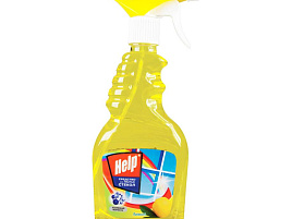 Средство для стекол Хэлп 500мл Курок Лимон 0442