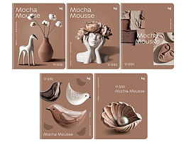 Тетрадь 48л.  Т5ск48_лс 57636 "Mocha mousse", soft-touch ламинация