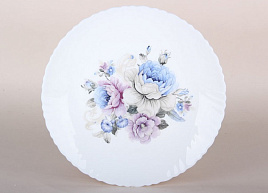 Тарелка обеденная 24см LHP-95-7326 Blue flowers
