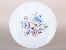 Тарелка обеденная 24см LHP-95-7326 Blue flowers