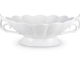 Блюдо керамика 26,5*18см 5843 на ножке