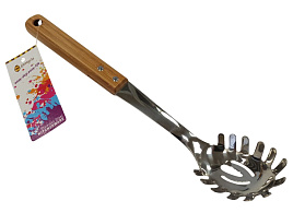 Ложка кухонная нержавейка М-1532 для спагетти