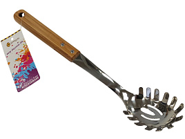 Ложка кухонная нержавейка М-1532 для спагетти