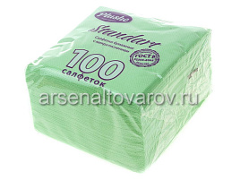 Салфетки 100л.Plushe Standart Салатовые