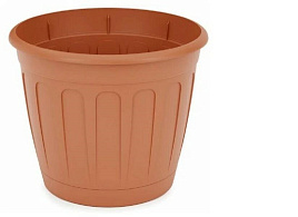 Кашпо цветочное 3,6л Дионис М8248 коричневое с/п