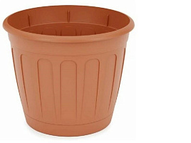 Кашпо цветочное 3,6л Дионис М8248 коричневое с/п
