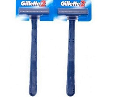 Станок для бритья Gillette-2 одноразовые на карте 2шт.