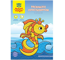 Раскраска пластилином РпА4_46366 Мульти-Пульти "Сказки", 4л.