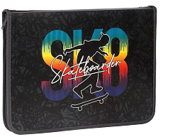 Папка для труда А4 ArtSpace ПТР-5_48956 "Skateboard", пластик, молния вокруг, откид.