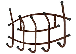 Вешалка настенная Ника медный антик ВНП3/А/0050