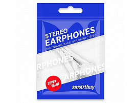 Наушники SMARTBUY SBH-202 S6, белые, цветной пакет