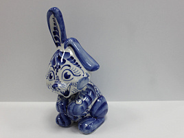 Сувенир Гжель Кролик №02 Большое ухо