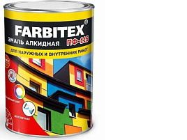 Эмаль ПФ-115 белая 0,8кг Farbitex 1395