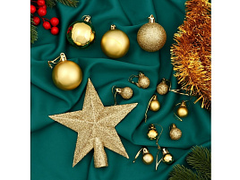 Набор новогодних украшений 9510307 Звездное небо 54шт