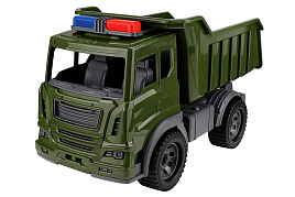 Автомобиль И-0996 Самосвал "Мирослав" Военный с мигалками 41 см