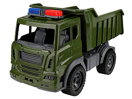 Автомобиль И-0996 Самосвал "Мирослав" Военный с мигалками 41 см