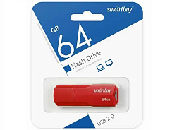 Флеш-драйв Smart Buy 64Gb CLUE Red SB64GBCLU-R красный